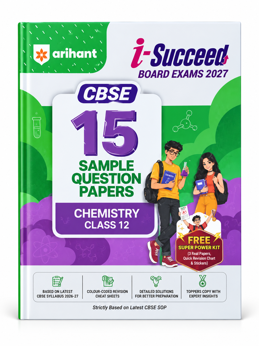 Arihant i-Succeed CBSE Class 12 Chemistry 15 Sample Question Papers 2027 book cover