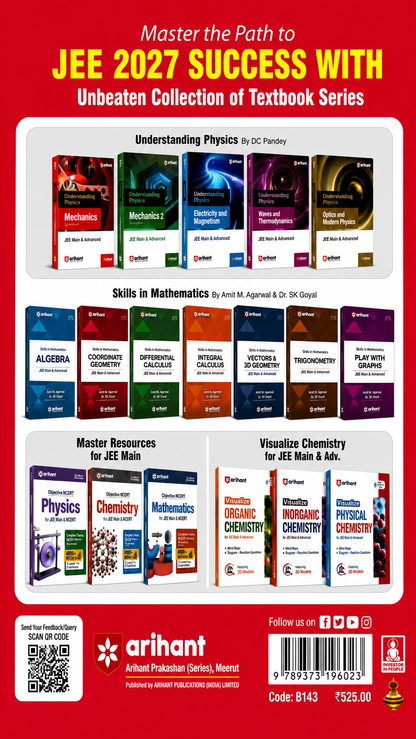 JEE Main & Advanced Electrostatics & Current Electricity | Navigator Series | 2000+ Problems | 3-Level Exercises with PYQs | Arihant