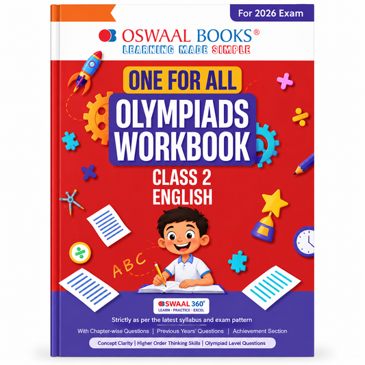 Oswaal One For All Olympiads Workbook Class 2 English | 2026 Exam