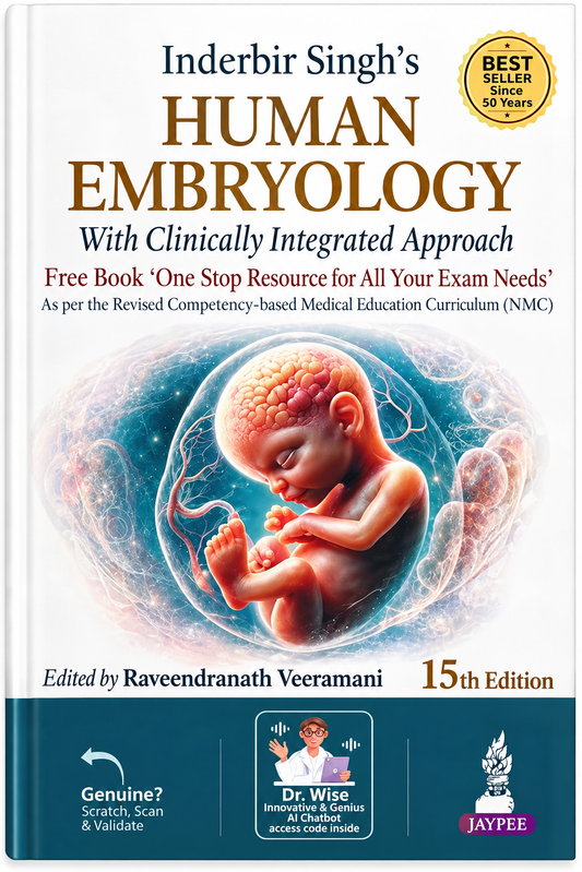 Inderbir Singh’s Human Embryology by Raveendranath Veeramani, 15th Edition 2027