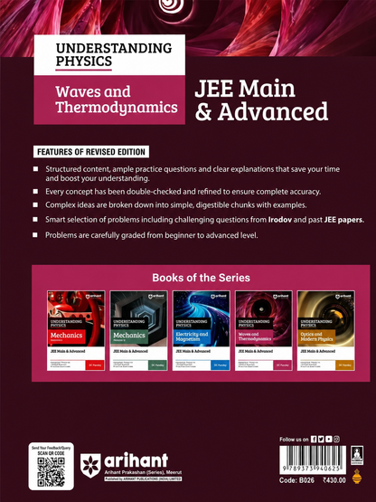 Arihant Understanding Physics Waves and Thermodynamics for JEE Main & Advanced | Modular Theory & Practice | Two-Level JEE Pattern Exercises | DC Pandey