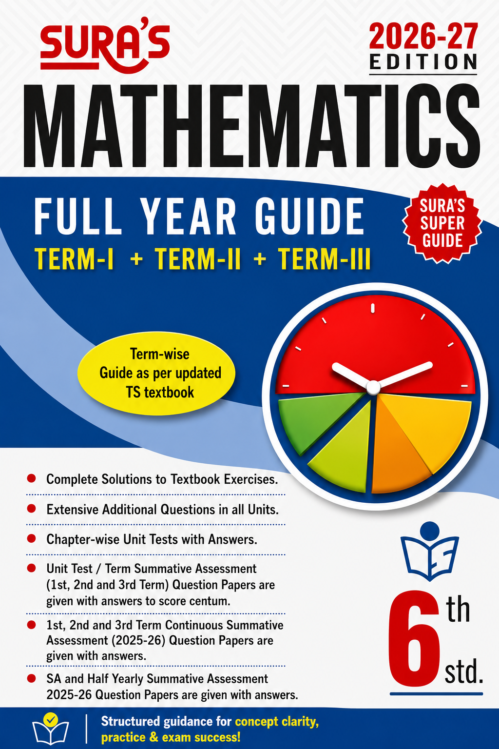 SURA`S 6th Standard Guide Mathematics Full Year Tamil Medium 2026-27 Latest Updated Edition