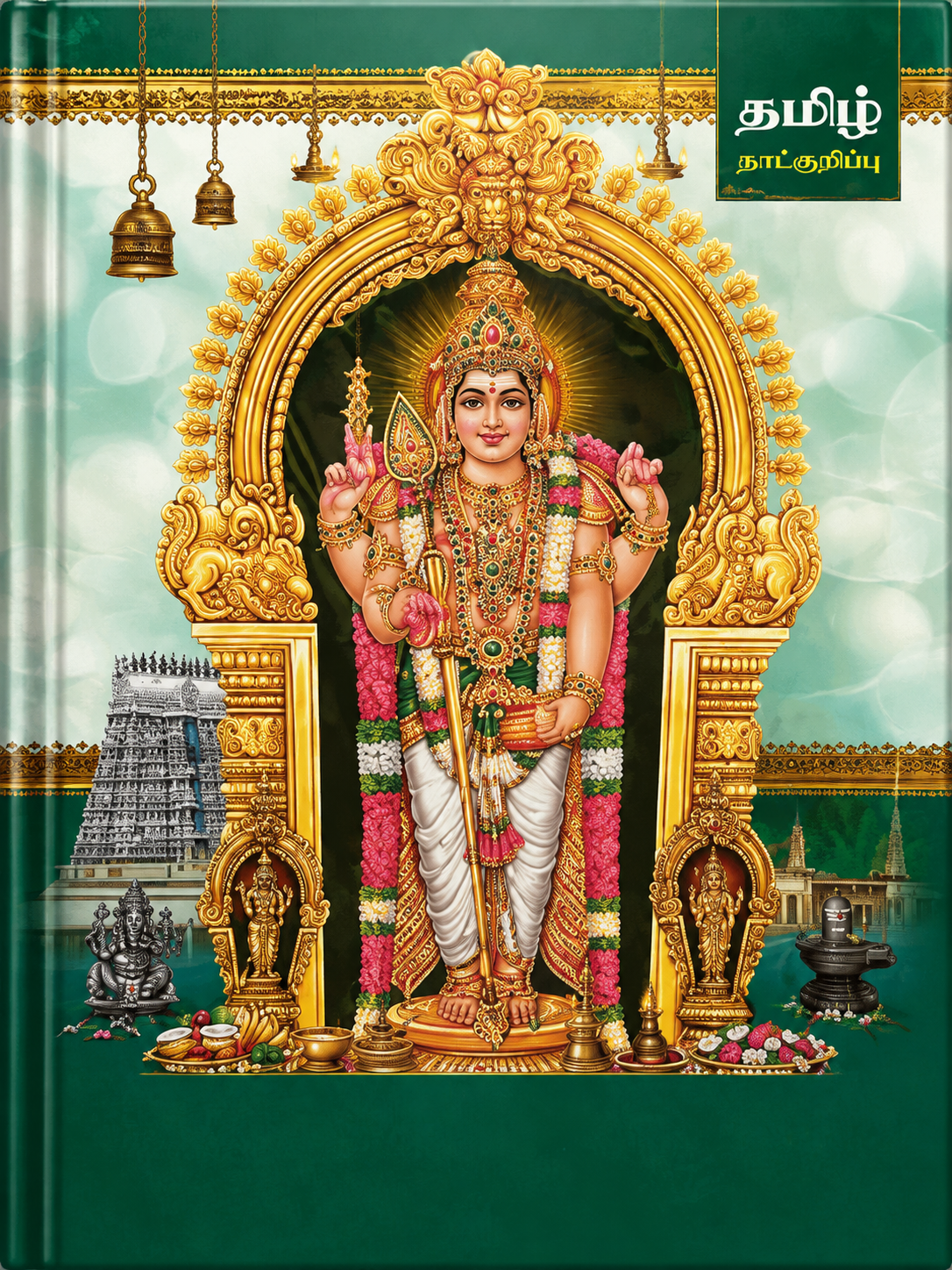 Tamil Panchangam Diary 2027 – A4 Size, Ruled Pages