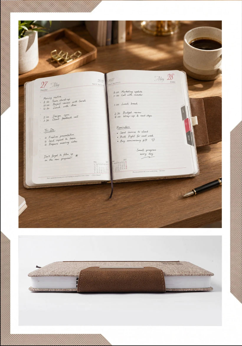 2027 Foam Thermal PU Executive Diary – V-112 | Customizable Business Diary