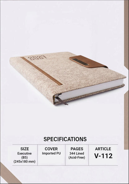 2027 Foam Thermal PU Executive Diary – V-112 | Customizable Business Diary