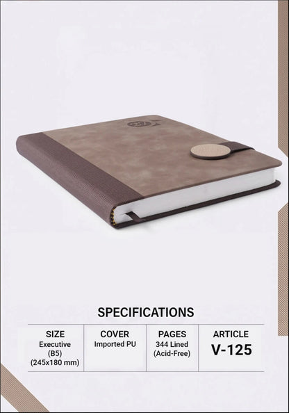 2027 Foam Thermal PU Executive Diary – V-125 | Customizable Business Diary