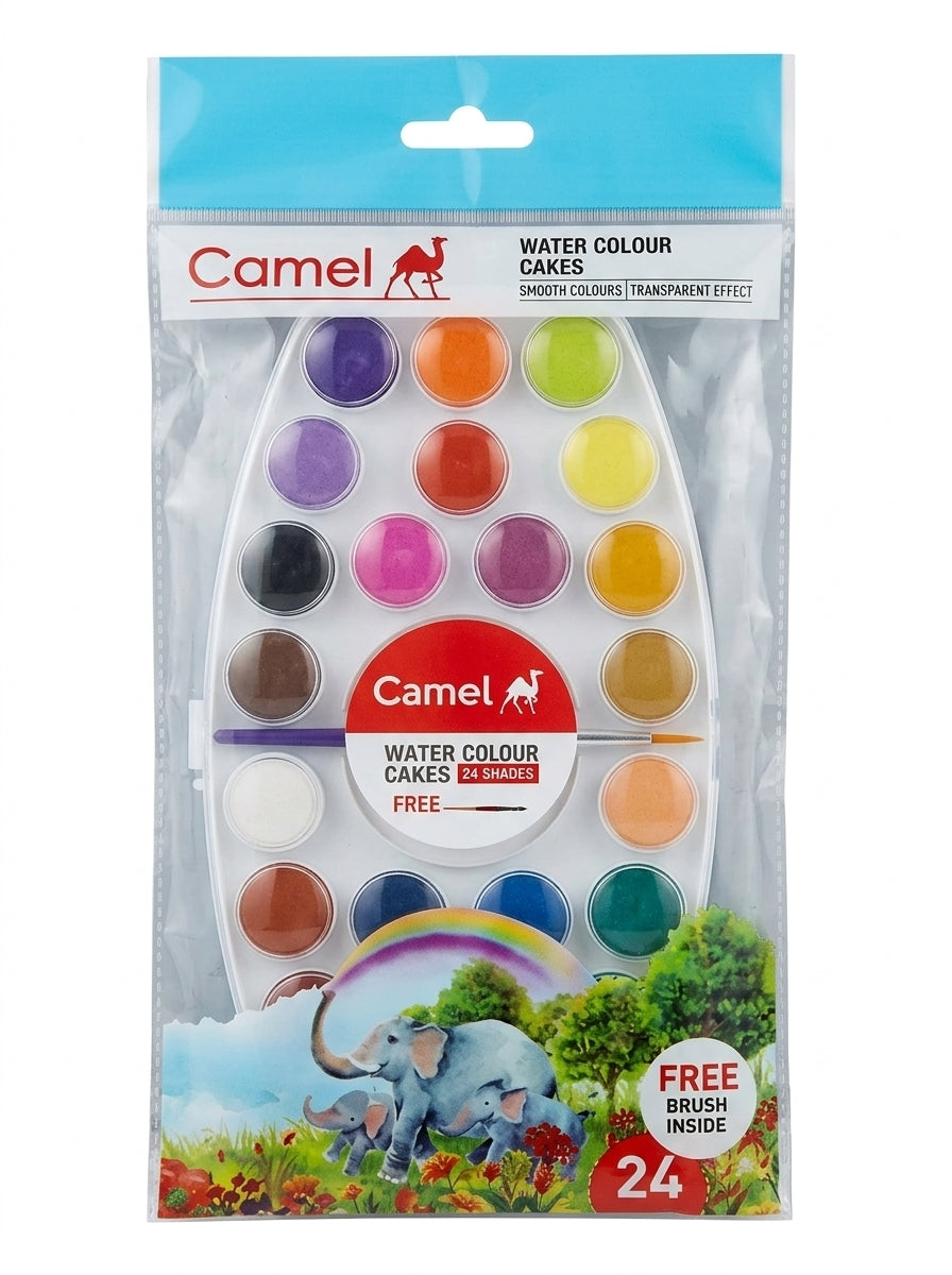 Camel Water Colour Cakes | 24 Shades