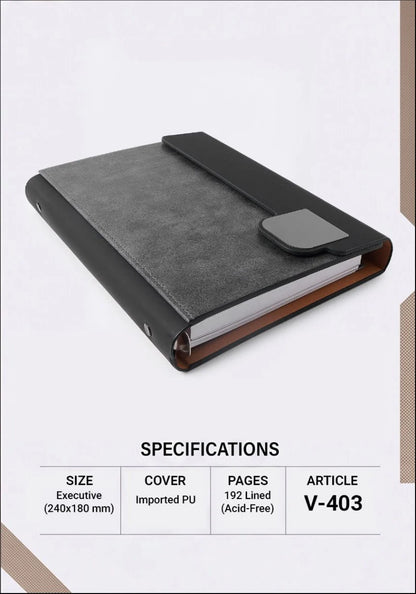 2027 Premium Organizer Executive Diary – V-403 | Customizable Business Organizer