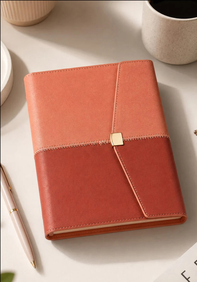2027 Premium PU Organizer Diary – V-409 | Magnetic Flap Executive Diary