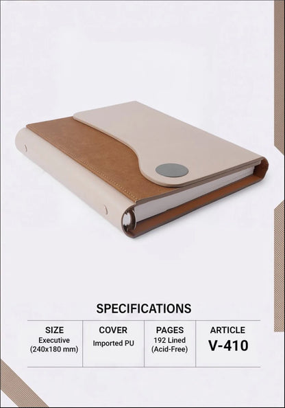 2027 Premium Organizer Executive Diary – V-410 | Customizable Business Organizer