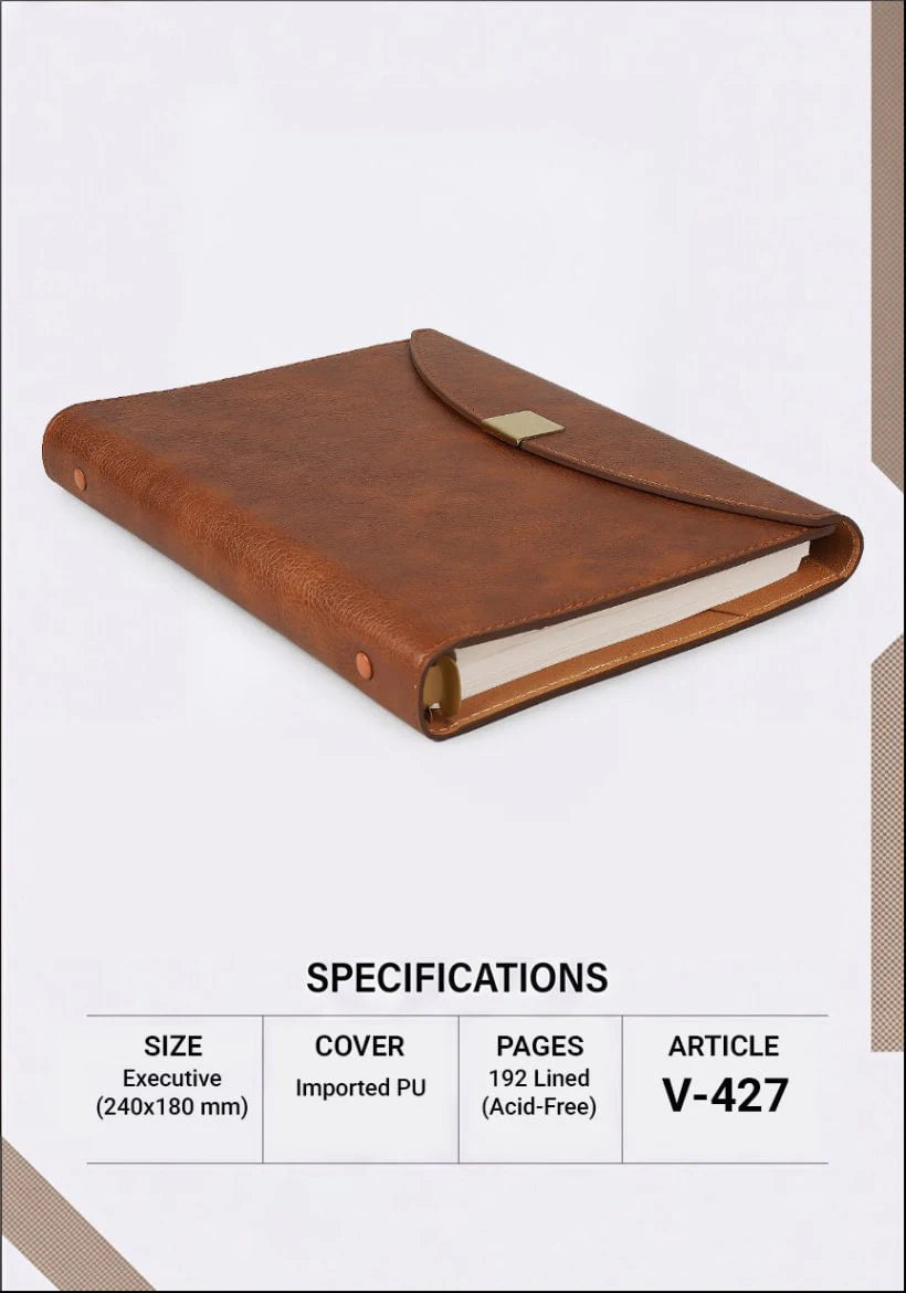 2027 Premium Organizer Executive Diary – V-427 | Customizable Business Organizer