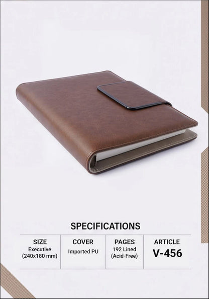 2027 Premium Organizer Executive Diary – V-456 | Customizable Business Organizer