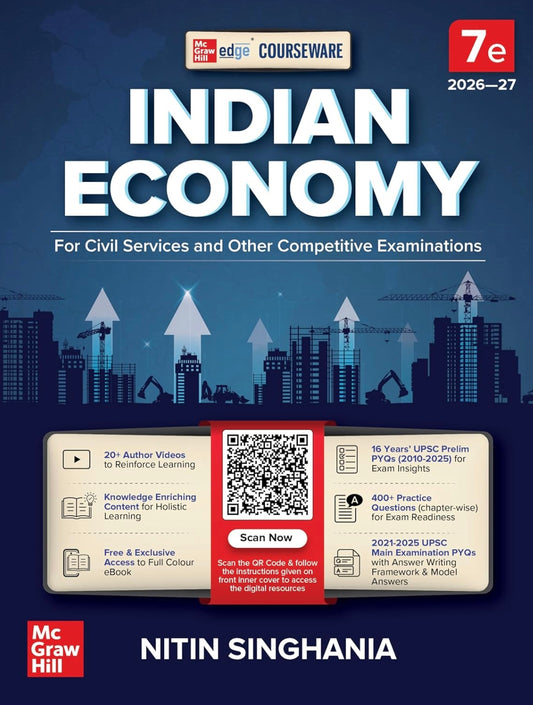 Indian Economy (English) by Nitin Singhania (IAS) for UPSC CSE 2026-27 | 7th ed