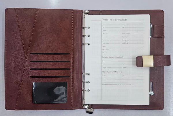 Garnet Powerbank Diary with 10000 mAh battery (Brown)