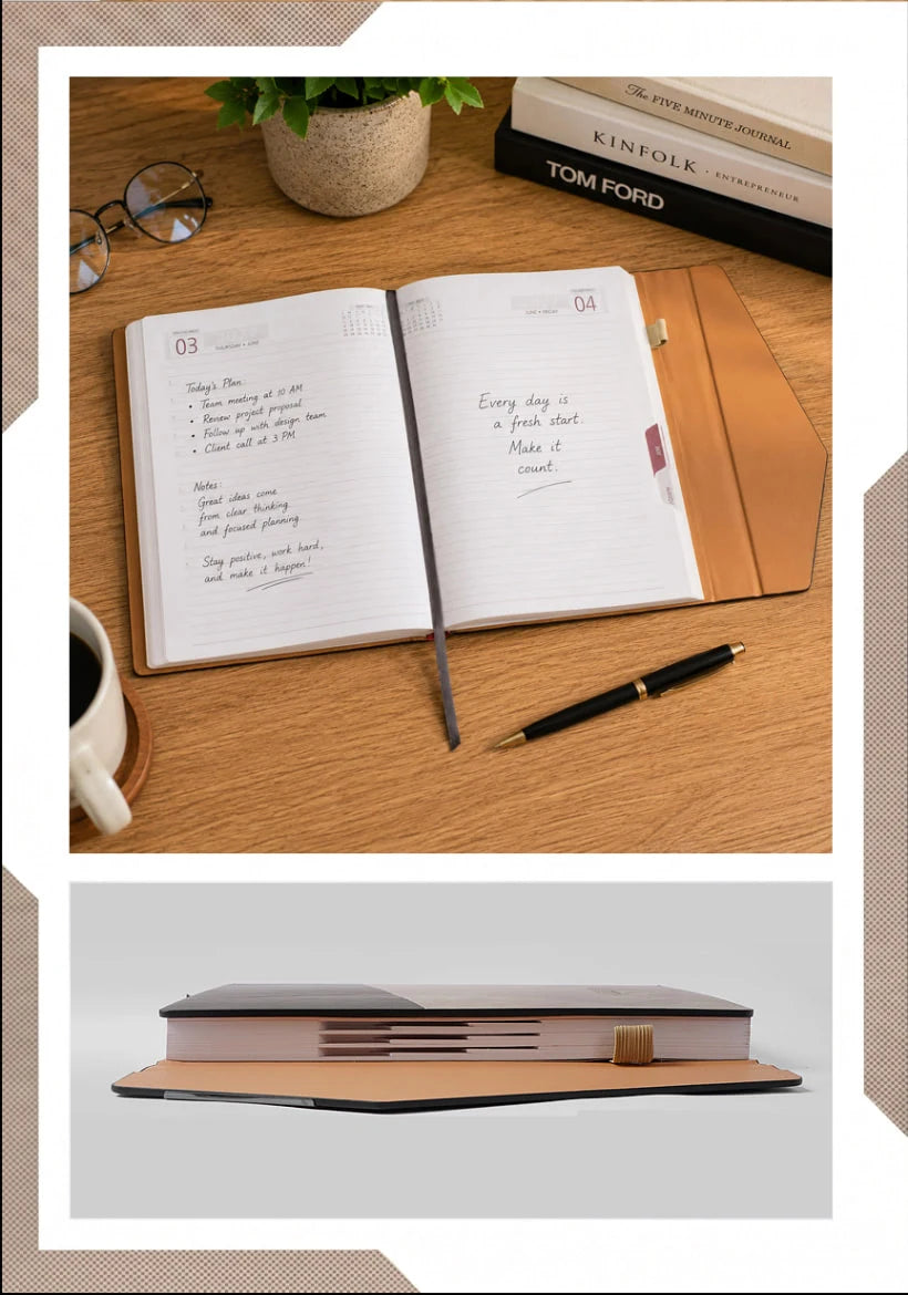 2027 Special Leather Executive Diary – V-506 | Customizable Premium Diary