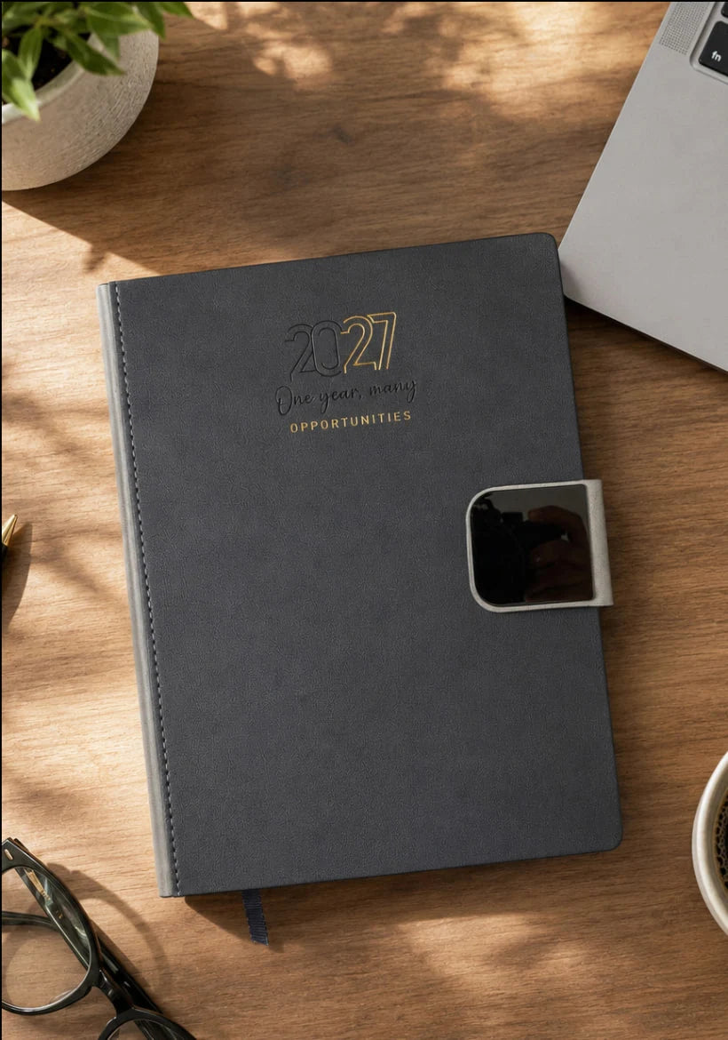 2027 Special Leather Executive Diary – V-509 | Customizable Premium Diary