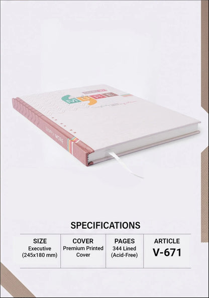 2027 Customizable Theme Executive Diary – V-671 | Printed Hard Cover Diary