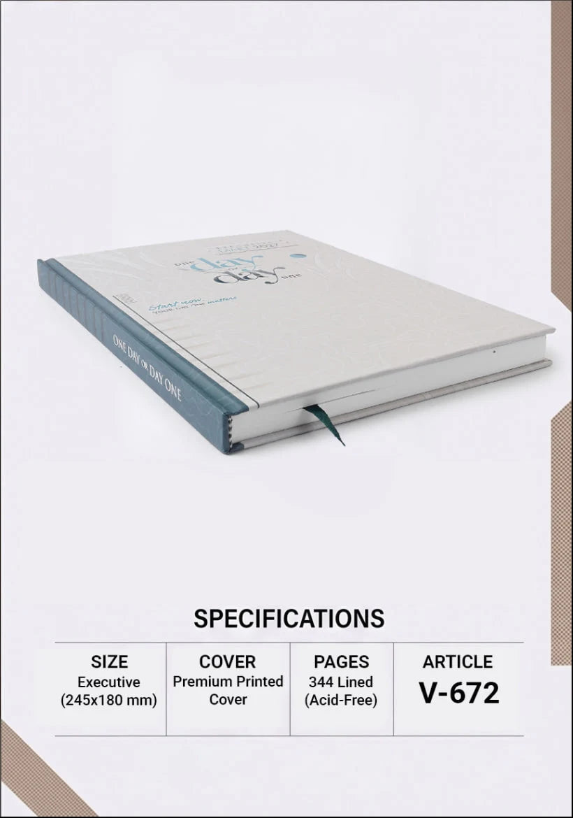 2027 Customizable Theme Diary – V-672 | Executive Hardbound Diary