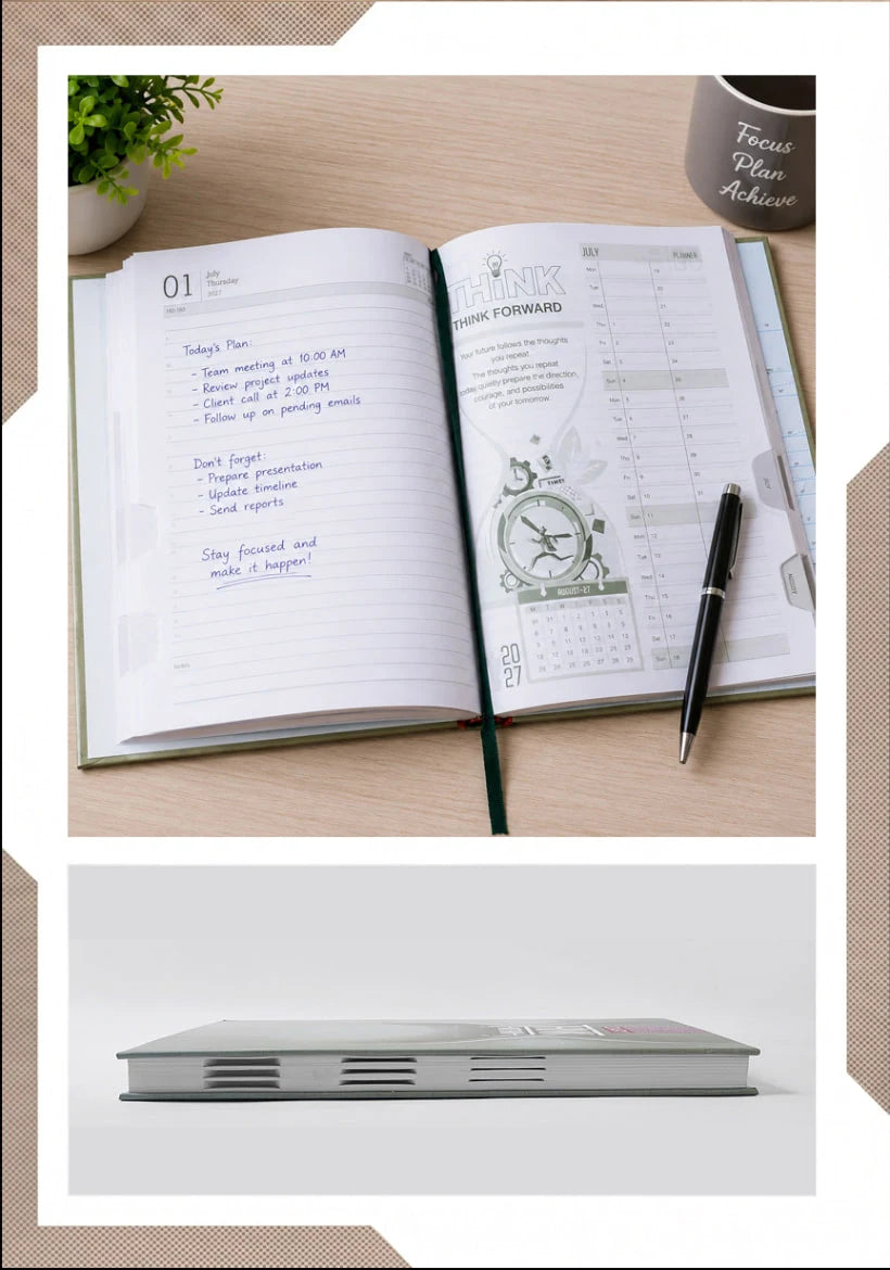 2027 Customizable Theme Executive Diary – V-681 | Printed Hard Cover Diary