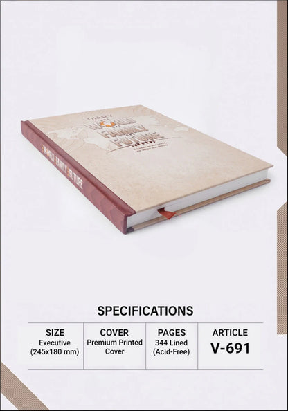 2027 Customizable Theme Executive Diary – V-691 | Printed Hard Cover Diary