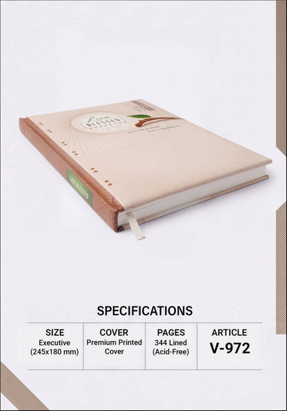 2027 Make Your Mark Executive Diary – V-972 | Premium Velvet-Touch Diary